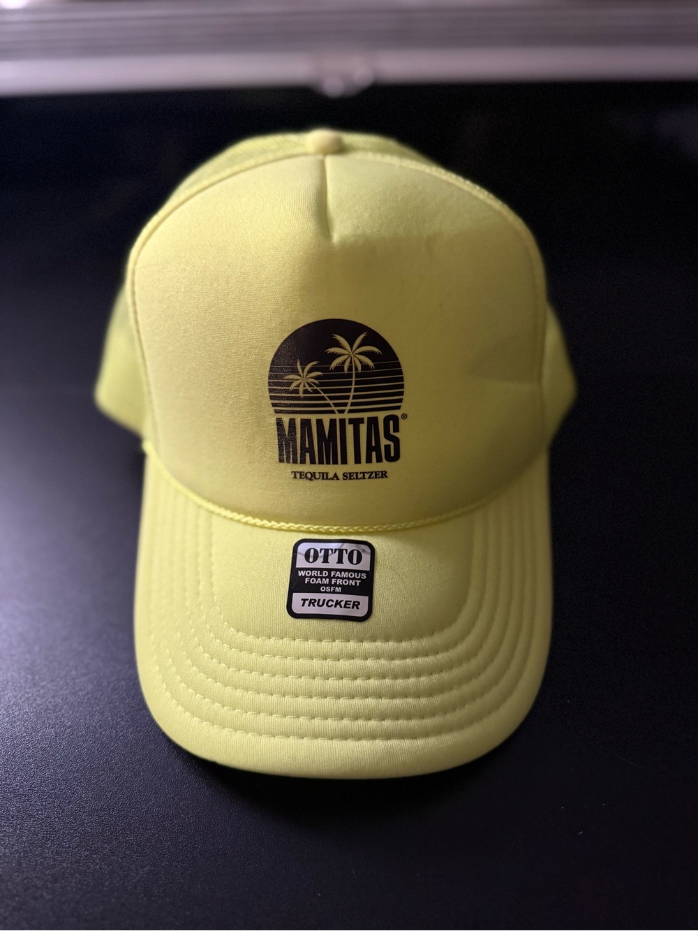 OTTO Neon Yellow Mamitas Tequila Trucker Hat